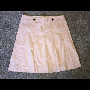 J Crew pleated A-line skirt